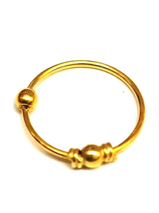 Amalfi Accessories Ohrring Creolen aus Vergoldetem Silber Goldfarben