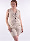 Women's Set with Bermuda Shorts Beige