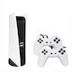 Foxmag24 Kids Video Games Console Wireless Connectivity 2 Wireless Controllers 200 Built-in Games White