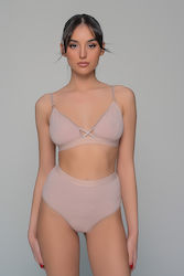 Milena by Paris Sexy Σετ Εσωρούχων Μπεζ