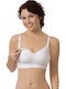 Carriwell Cotton Maternity & Nursing Bra with Clips White