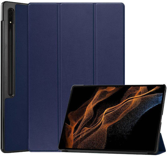 Tri-fold Klappdeckel Blau (Samsung Galaxy Tab S9 Ultra, S10 Ultra) 11SAM0804