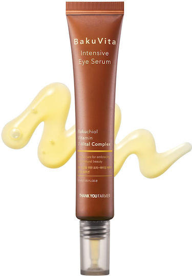 Thank You Farmer BakuVita Intensive Soothing & Anti-aging Ampoule Eye Serum with Retinol & Panthenol for Dark Circles & Brightening 30ml