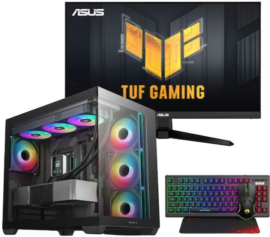 Vengeance GhostOps-Α55 Гейминг Настолен Компютър (Ryzen 5-5500/32GB DDR4/1TB SSD/GeForce RTX 5060/Без Операционна Система) и Монитор Asus TUF Gaming VG246H1A