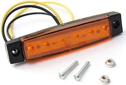 Светлини За Товарни Автомобили Трактор-Трейлър-Камион 6 Led 12-24v Ip65 Оранжеви Agroequip Agroequip