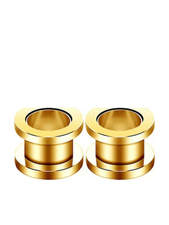 Amalfi Accessories Stretching Ohrstecker aus Vergoldetem Stahl Goldfarben