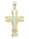 Dio Jewellery Lab Men's Cross from Gold Plated Silver