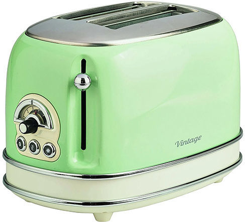 Ariete Vintage Toaster 2 Slots 800W Green