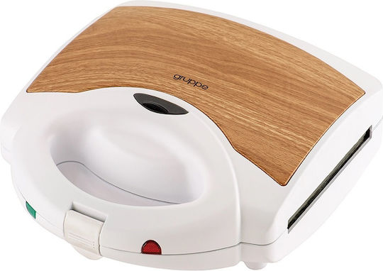 Gruppe Txs886c Sandwich Maker with Removable Plates for 2 Sandwiches 750W White