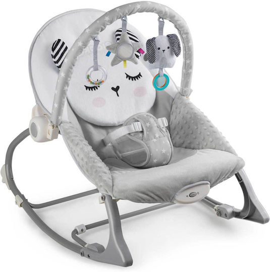 Ηλεκτρικό Relax Μωρού Kitty Sleep με Δόνηση Γκρι για Παιδί έως 18kg