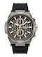 Kenneth Cole York Men's Watch Chronograph Battery with Black Rubber Strap