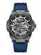 Kenneth Cole York Ανδρικό Ρολόι Αυτόματο με Μπλε Καουτσούκ Λουράκι