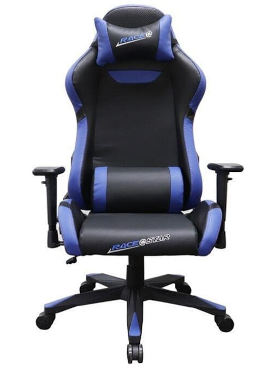 RFG HLC-3672L/BLACK/BLUE Геймърски стол с регулируеми подлакътници Черен