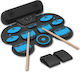 Roza Wg101 Παιδικό Ηλεκτρονικό Σετ Τυμπάνων 9 Pads Usb Midi Ηχεία & Πεντάλ – Μπλε