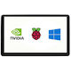 Pi Display 15.6 Hdmi 1280x800 Ips Capacitive Touchscreen Case V2