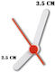 Plastik Weißer Uhrzeiger 2,5-3,5cm
