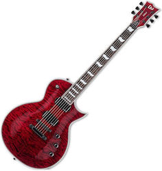 ESP Ltd Ec-1000 Qm See Thru Elektrische Gitarre...