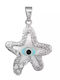 Kids Pendant Star in 14K White Gold