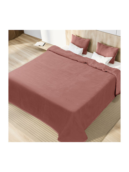 Adam Home Nancy Ster Κουβέρτα Ισπανίας Βελουτέ Υπέρδιπλη 220x240εκ. Opal Rose