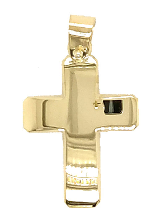 Dio Jewellery Lab Ασημένιος Σταυρός Επιχρυσωμένος