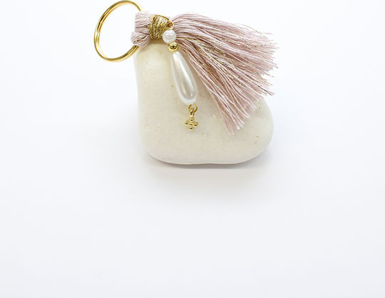 Daskalakis Christening Charm Keychain Pink 100 Pieces