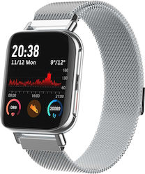 MultiFiT Aluminiu Smartwatch (Argintiu)