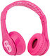 eKids Barbie Bluetooth Wireless On Ear Headphones with Radio with 3 hours of Operation Pink