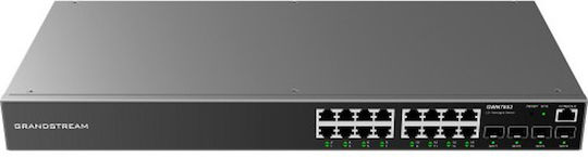 Grandstream GWN7802 Managed L2 Switch με 16 Θύρες Gigabit (1Gbps) Ethernet και 4 SFP Θύρες