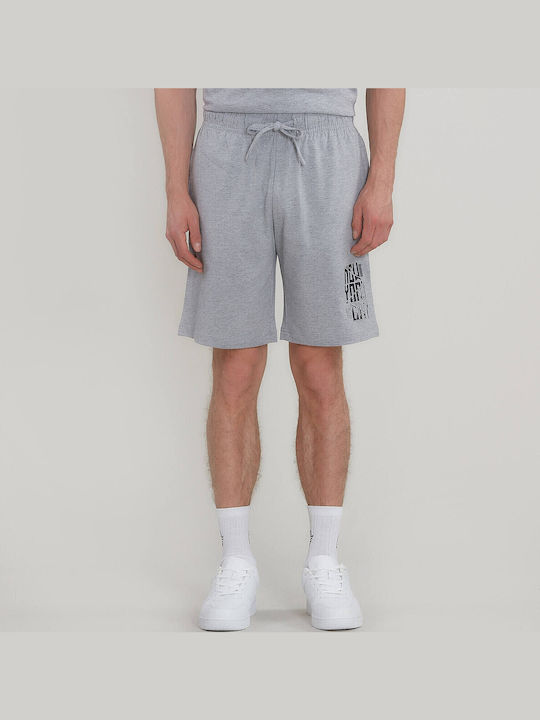 Αθλητική Ανδρική Βερμούδα Grey Mel/black