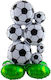 Folien Luftballon Basis Footballs Fußballbälle 53 X 77 cm