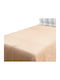 Silk Fashion Κουβέρτα Βελουτέ Υπέρδιπλη 220x240εκ. Μπεζ