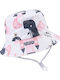 Queen Mother Kids' Hat Bucket Fabric Sunscreen White Pink Princess Dragon White
