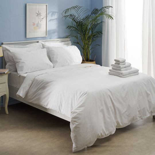 Charalambidis Textiles King Size 250x270εκ. με Λάστιχο Λευκό Charalambidis Textiles King Size 250x270εκ. με Λάστιχο Λευκό