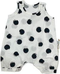 Dots Baby-Strampler Weiß