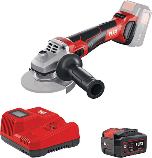 Flex LBE 125 18.0-EC 5.0 Grinder 125mm Battery Brushless with Speed Control 1x5Ah