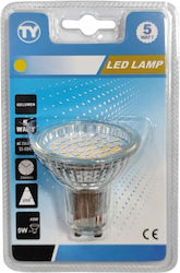 LED Bulb 5W for Socket GU10 Warm White