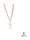 Ghetto Cross from Rose Gold Plated Steel