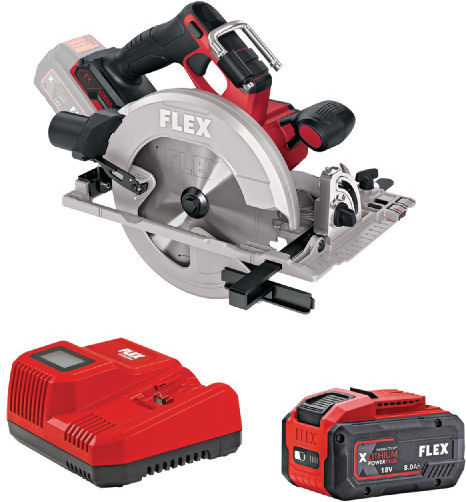 Flex CS 68 18-EC Δισκοπρίονο 18V 1x8Ah με Σύστημα Αναρρόφησης