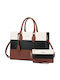 Set Women's Bag Shopper Shoulder Brown