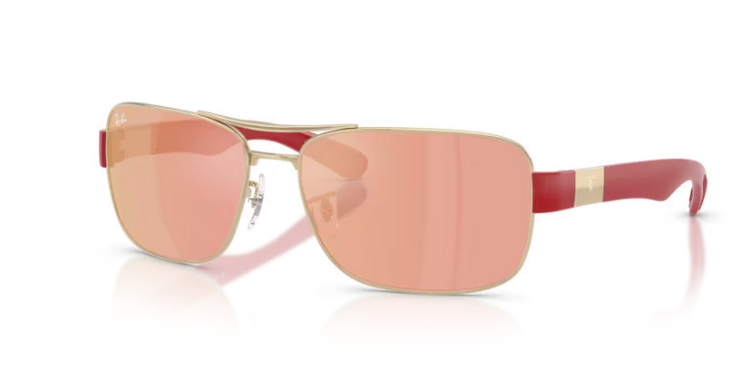 Ray Ban Unisex Γυαλιά Ηλίου με Χρυσό Μεταλλικό Σκελετό και Χρυσό