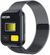 Fit NewTime 43mm Smartwatch με Παλμογράφο (Μαύρο)