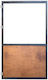 Poartă Paravant de Magazin Slim Negru Nuc 80x178cm