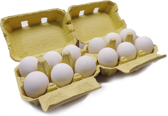 Papierene Ei-Schalen 2x6 Eier Hühner 58 Stück Gelbe Farbe