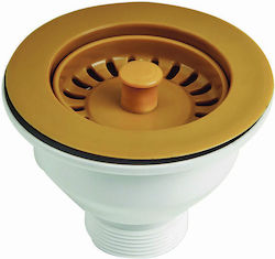 Supapă Chiuvetă Completă Diametru 100mm Maro Supapă Chiuvetă Completă Diametru 100mm Maro
