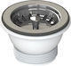Вентил Мивка 1 1/2" Ф70 Lux Пиро Хром Lb Plast