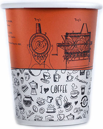 Ποτήρι Μονότοιχο Colorful 8oz 50τμχ