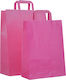 Paper Bag Fuchsia Flat 27x12x37 350pcs