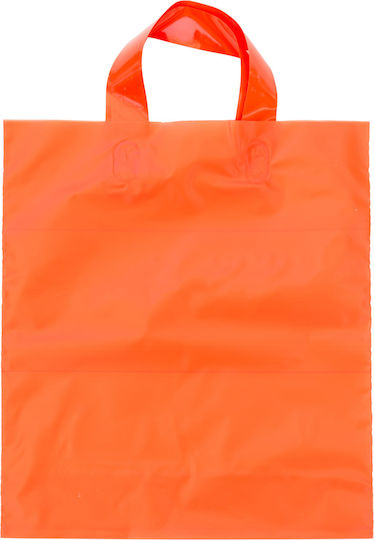 Kunststoff Plastiktüte Loop Orange Tasche 46x7x60 20kg