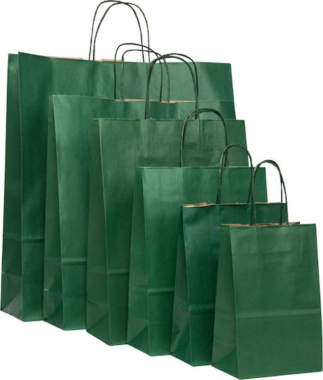 Papier Plastiktüte Kyparissí Gedreht Premium 18x8x24 400 Stück