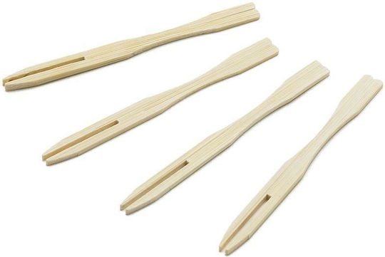 Bambusgabeln 9 cm Set 100 Stück